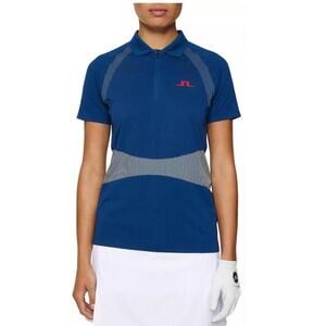 J.Lindeberg USA Women's Alizee Seamless Polo Shirt Size M